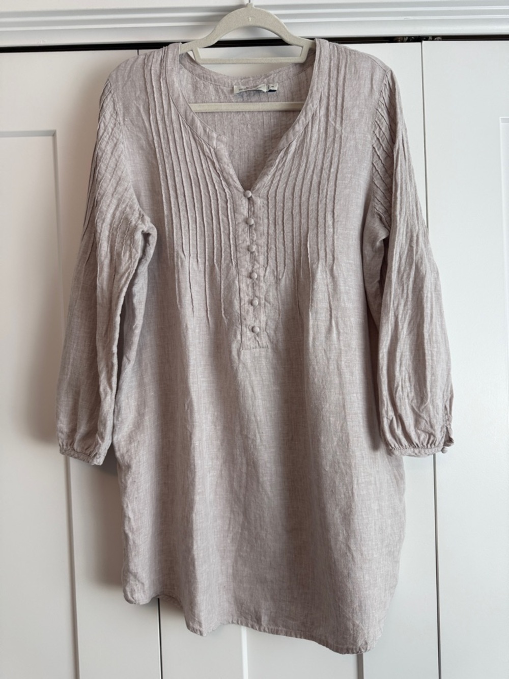 Vineyard Vines Linen Button Front Tunic Coverup